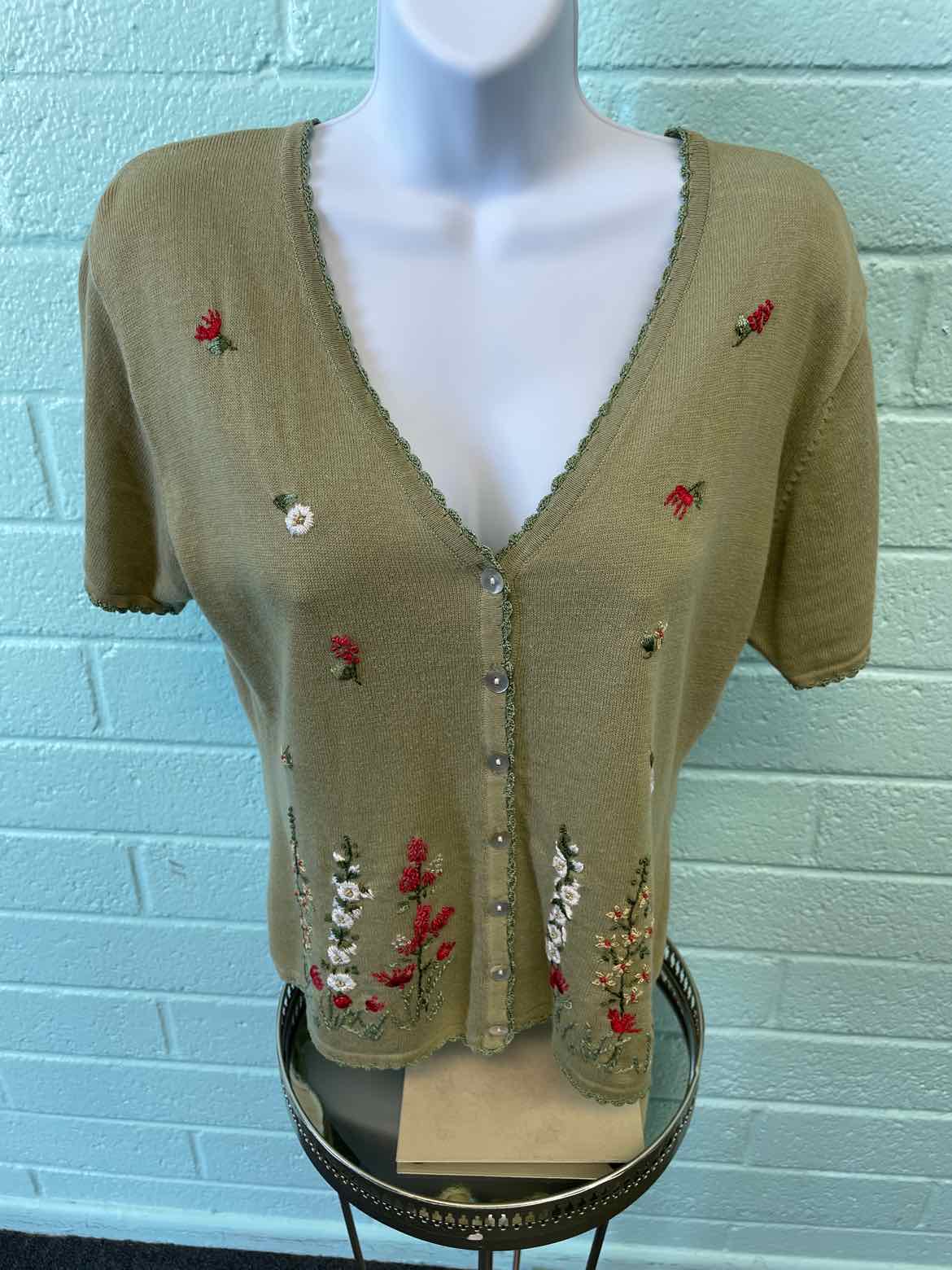 R&K Size 6 Olive Sweater