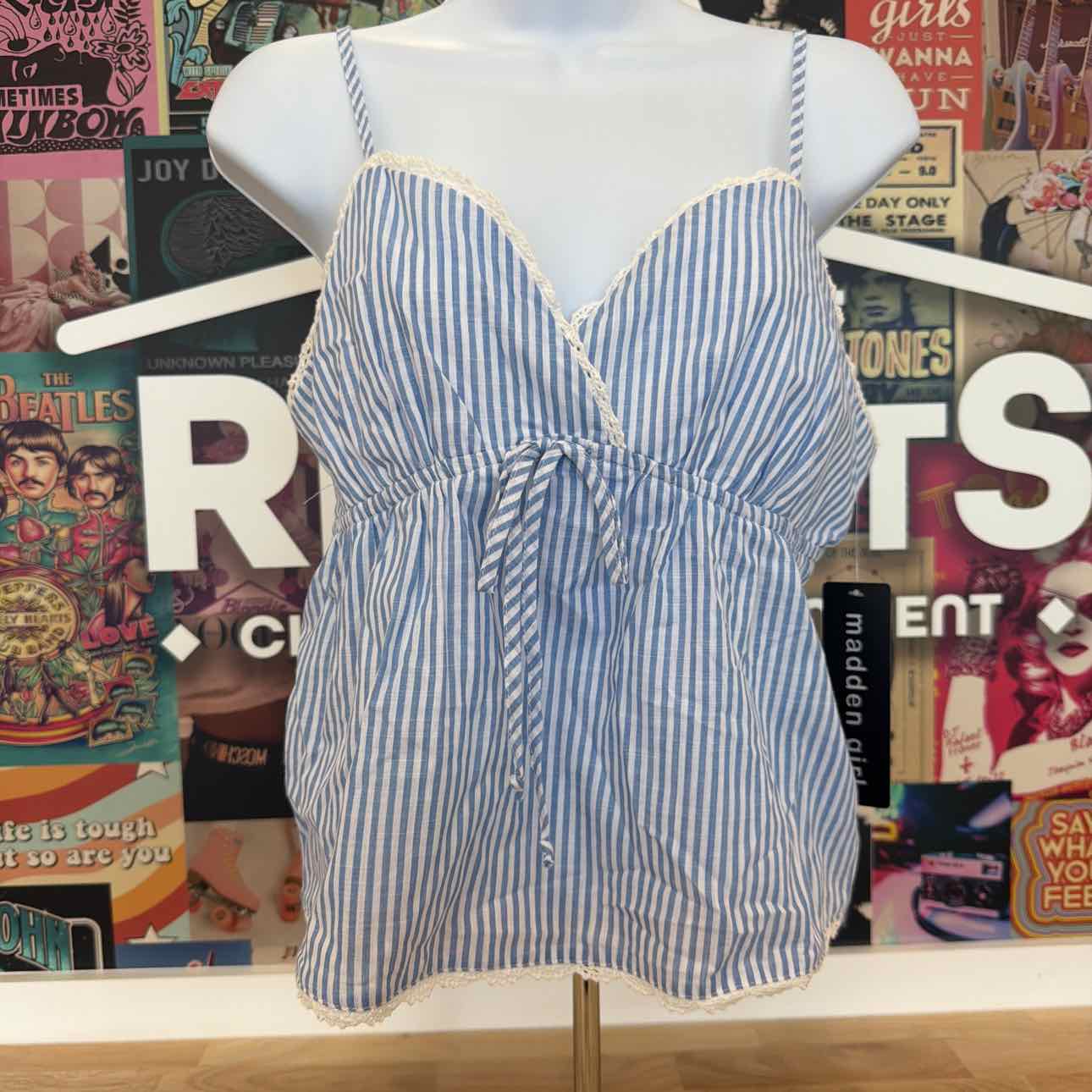 Madden Girl Size M Cotton Babydoll Top