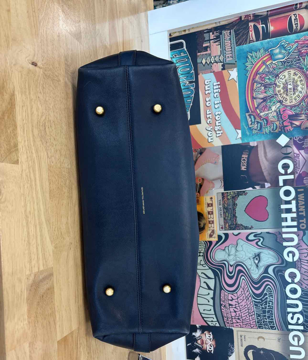 Coach Navy Leather New Handbag