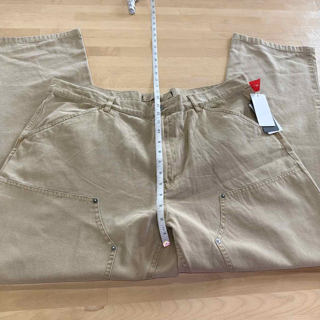Guess Men's Straight-Fit Cotton Cargo Pants - Impact Grey