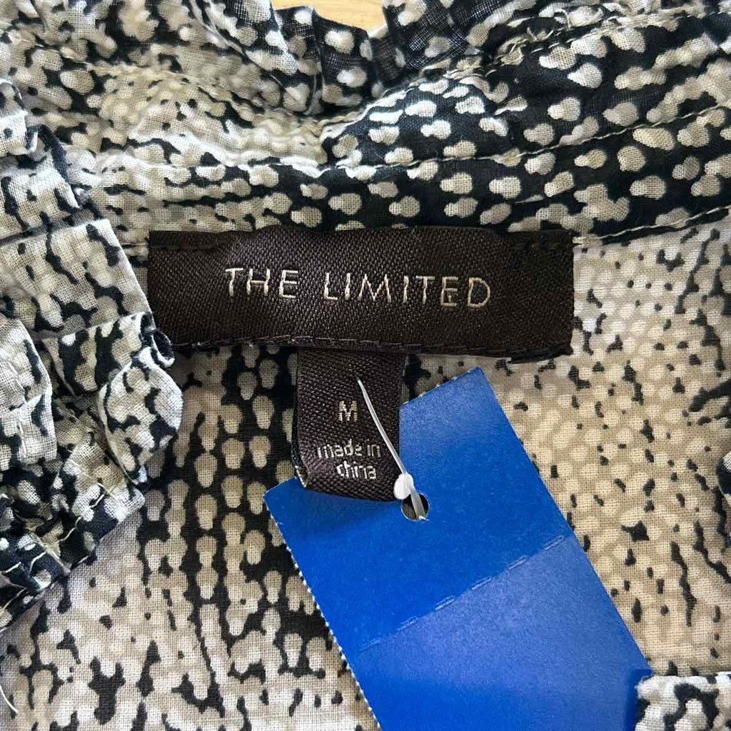 The Limited Size M Black Gray Preloved Blouse SS