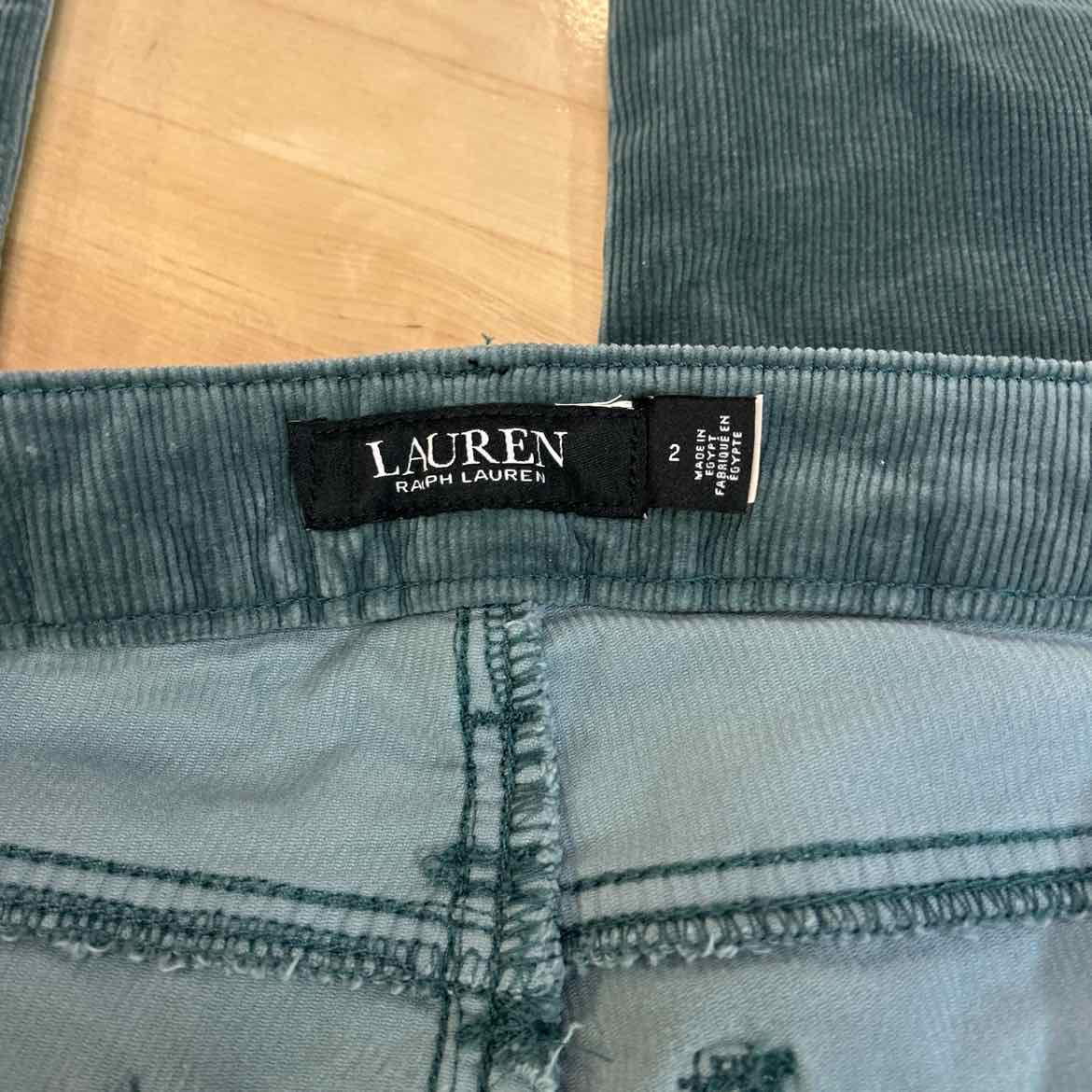 Ralph Lauren Size 2 Green Corduroy Preloved Pants