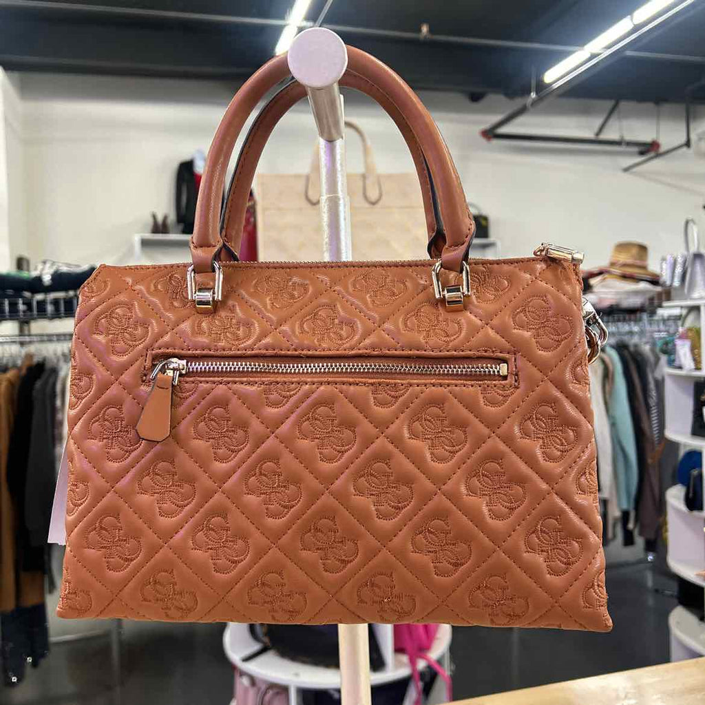 GUESS Adelasia Compartment Satchel Satchel Women's Handbags Caramel