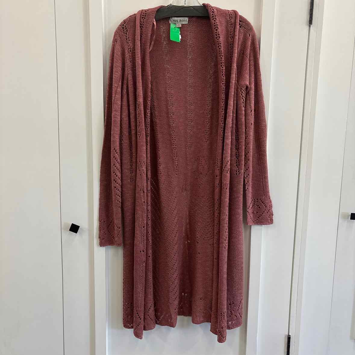 Knox Rose Size L Pink Cardigan