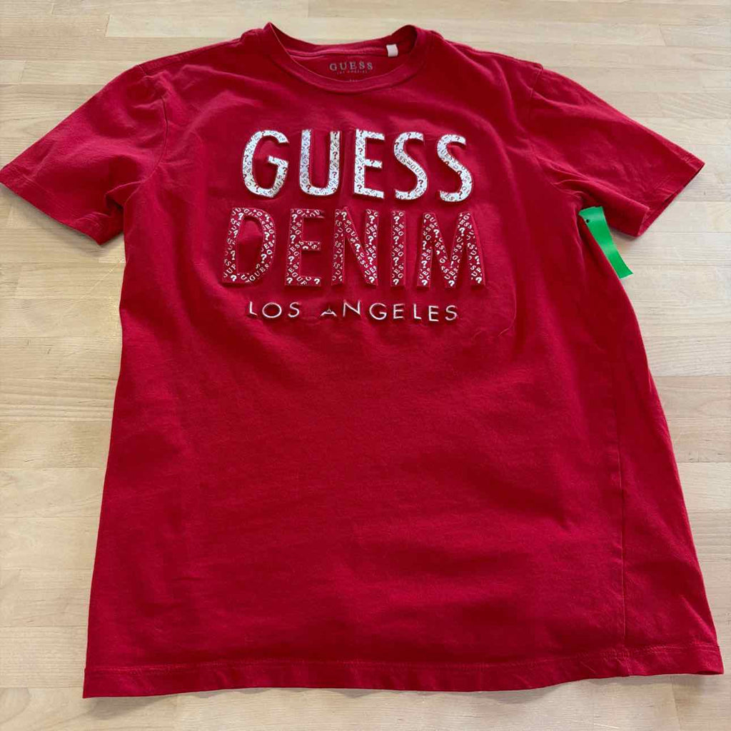 Guess Size XS Red Preloved MENS T-shirt