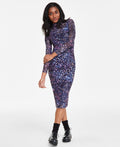 Steve Madden Women's Vivienne Animal Print Mesh Dress - Multi