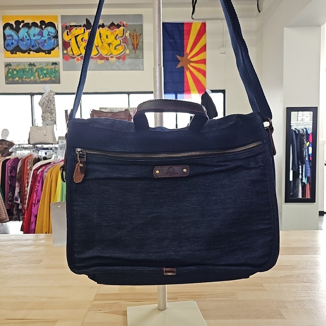Tsd Brand Tilia Top Handle Messenger Bag - Denim Blue