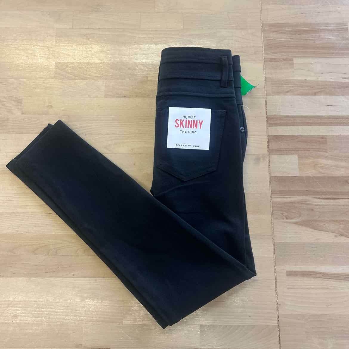 Celebrity Pink Juniors' High-Waist Skinny Ponte Pants - Black
