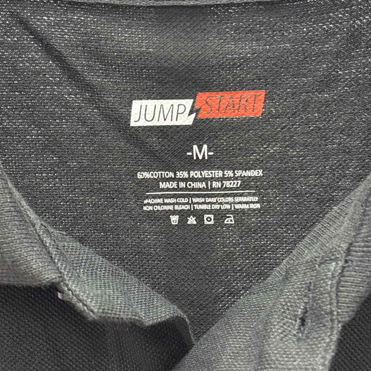 Jump Start Size M Black New MENS Long Sleeve Shirt