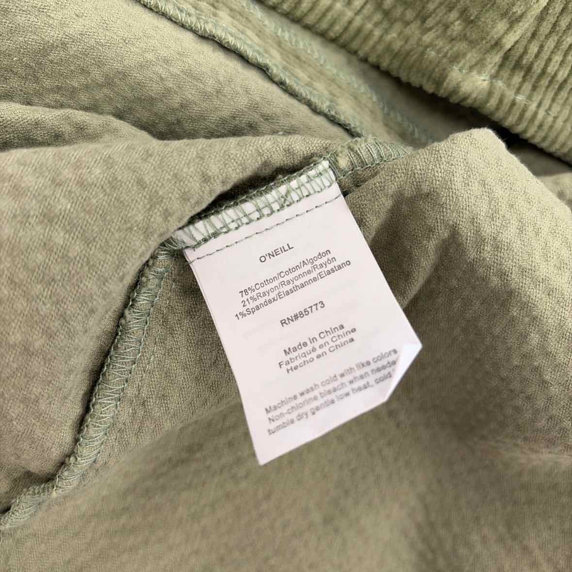 O'Neil Size XXL Poppy Sleeveless Corduroy Mini Dress - Oil Green