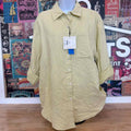 Calvin Klein Jeans Women's Double Gauze Roll-Tab-Sleeve Button-Down Shirt
