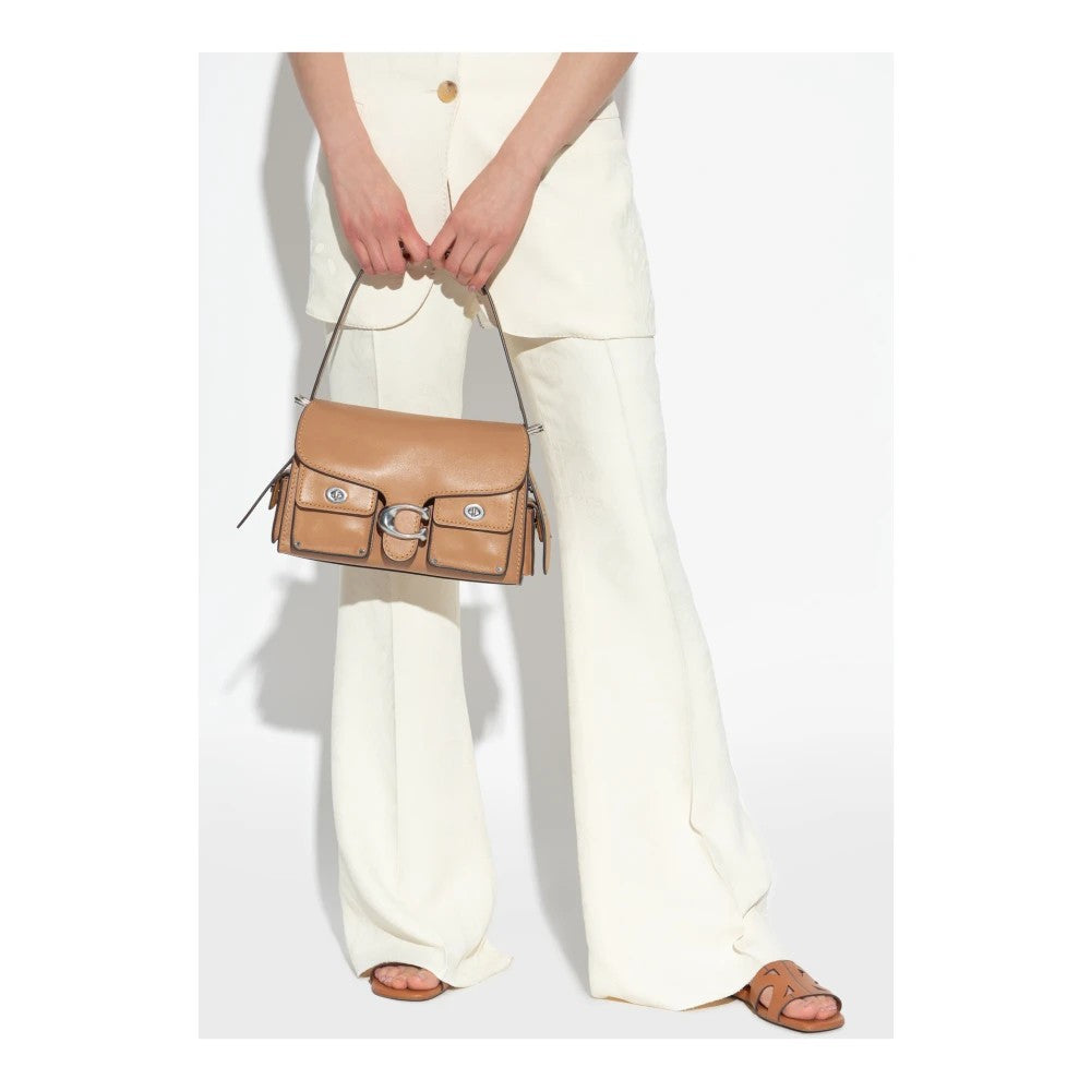 Coach Tabby Cargo Turnlock Full Grain Leather -  Honey Brown