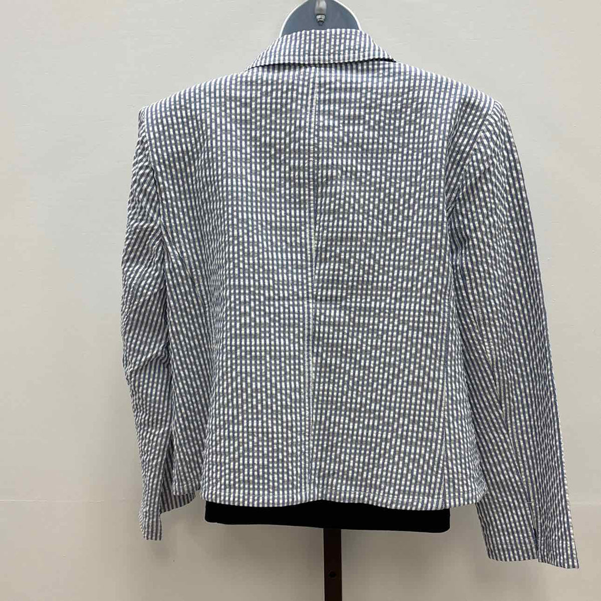 Chico's Size 1.50 (10) Blue & White Preloved Blazer