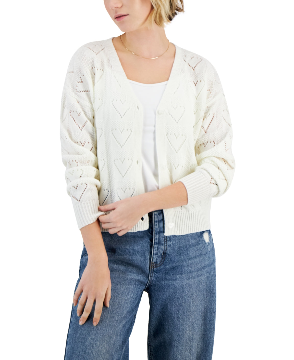Fame Size XL White Sweater