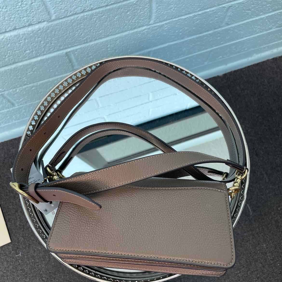 Coach Tabby Shoulder Bag 20 Taupe crossbody Leather Handbag