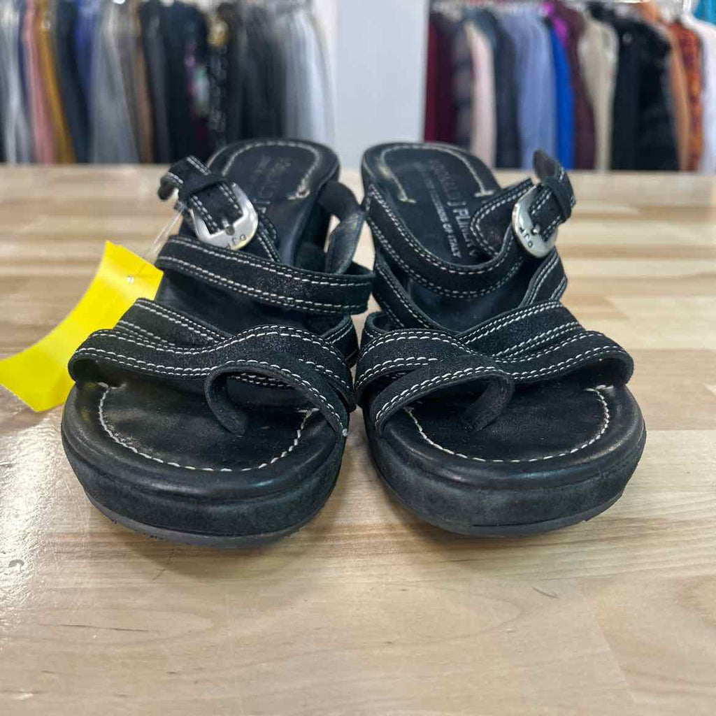 Donald J Pliner Size 7 Black Preloved Sandals