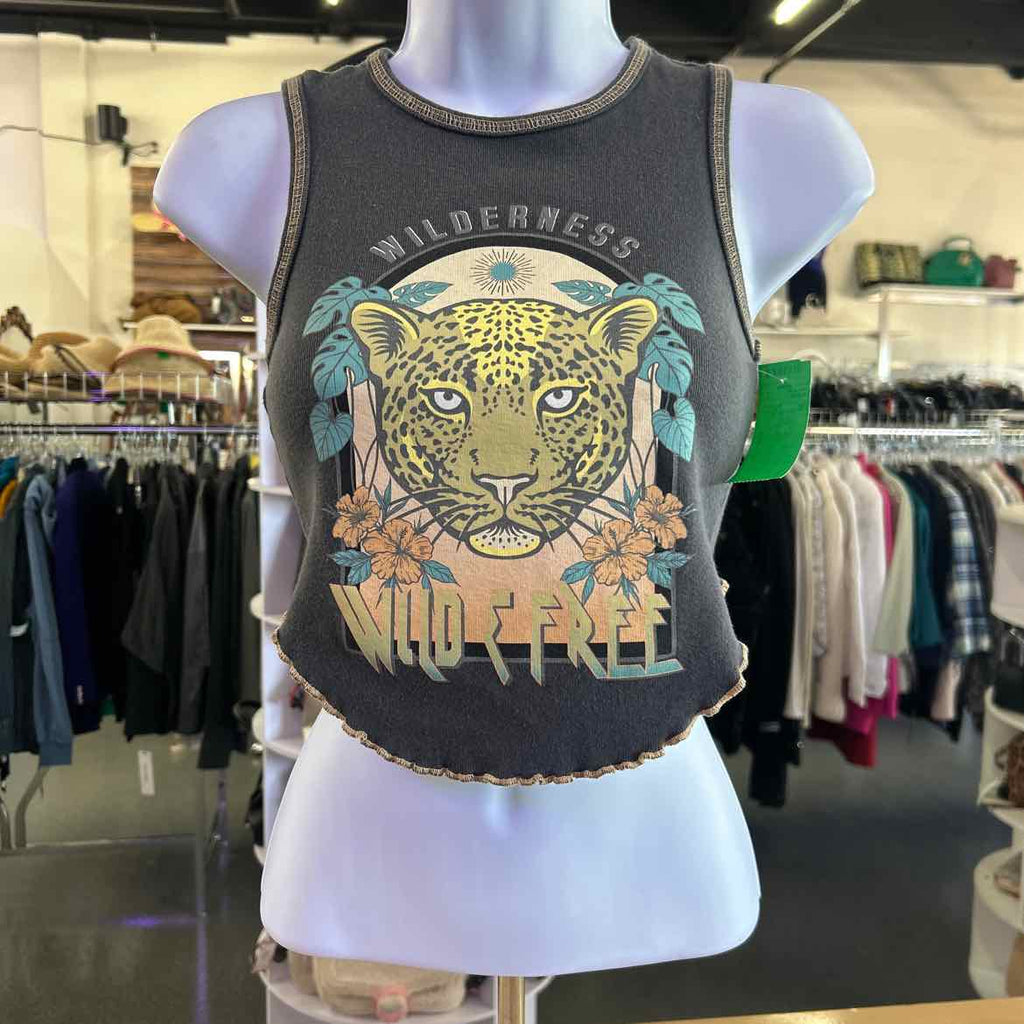 Inspired Culture Size M Gray Preloved Tank