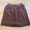 Charter Club Size 12 Brown Acetate New Skirt