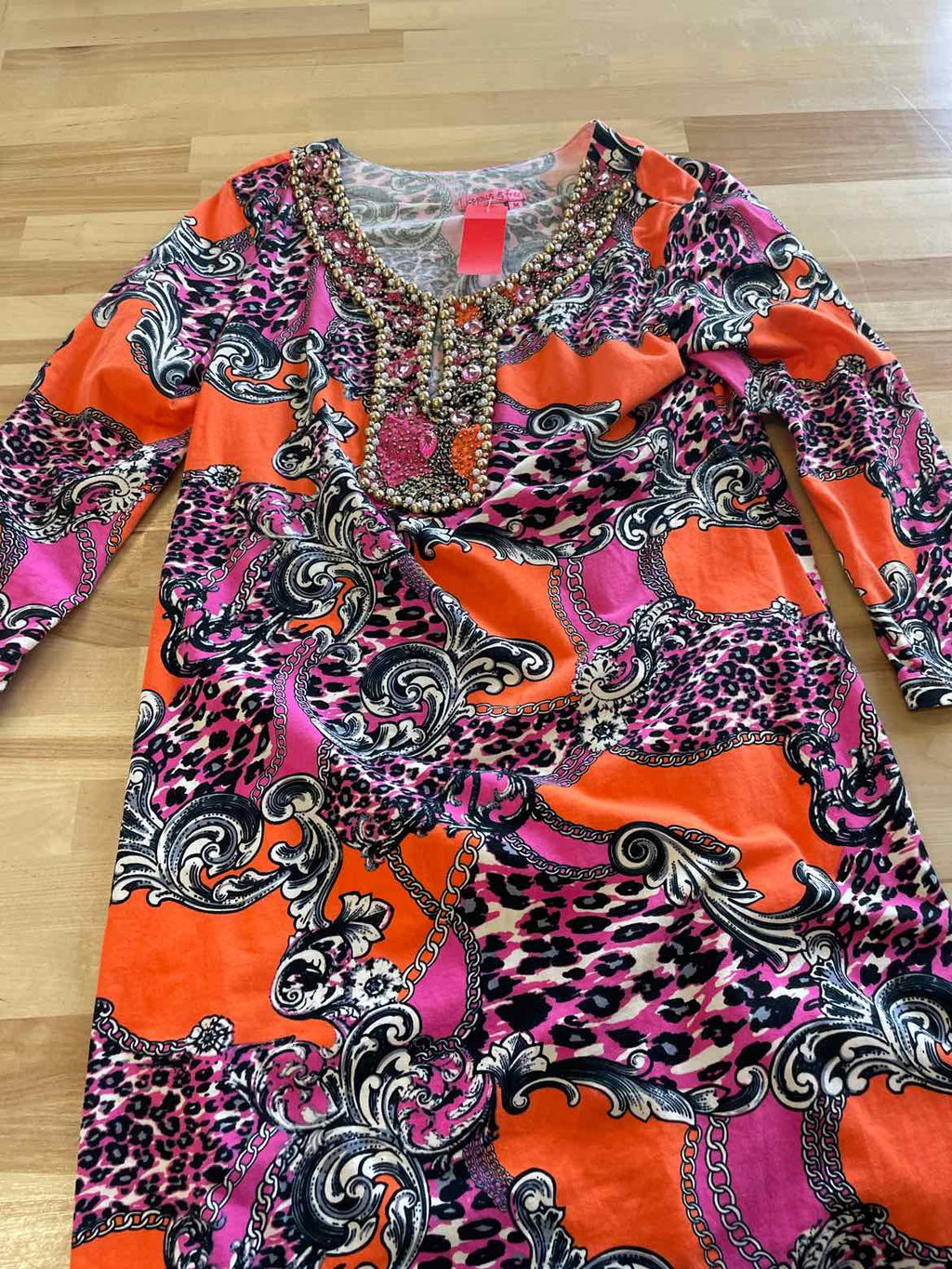 Joyous Size M Pink & Orange Blouse