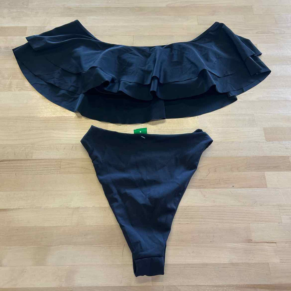 Left on Friday Size M Black Preloved Swimsuit