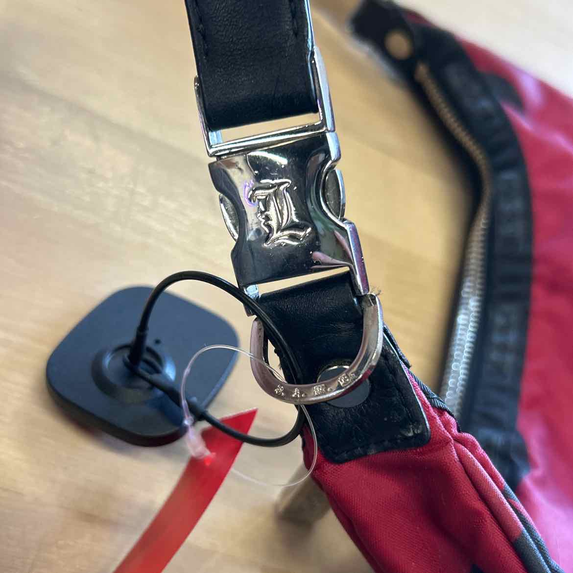 LesportSac Red/black Nylon Preloved Handbag