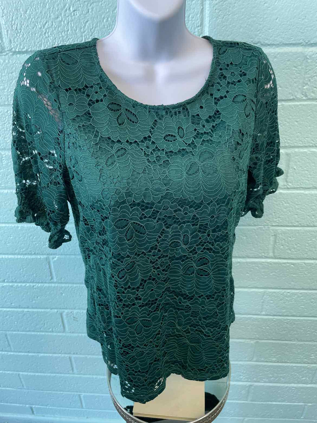 Adrianna Papell Size S Green Blouse