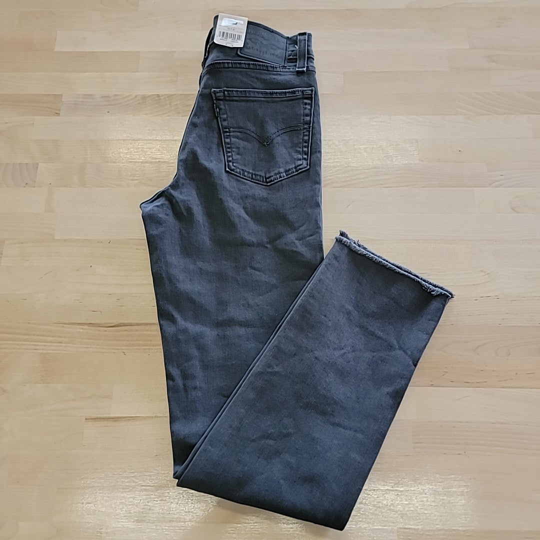 Levi's Size 25 724 Straight-Leg Jeans - Control the Damage Black