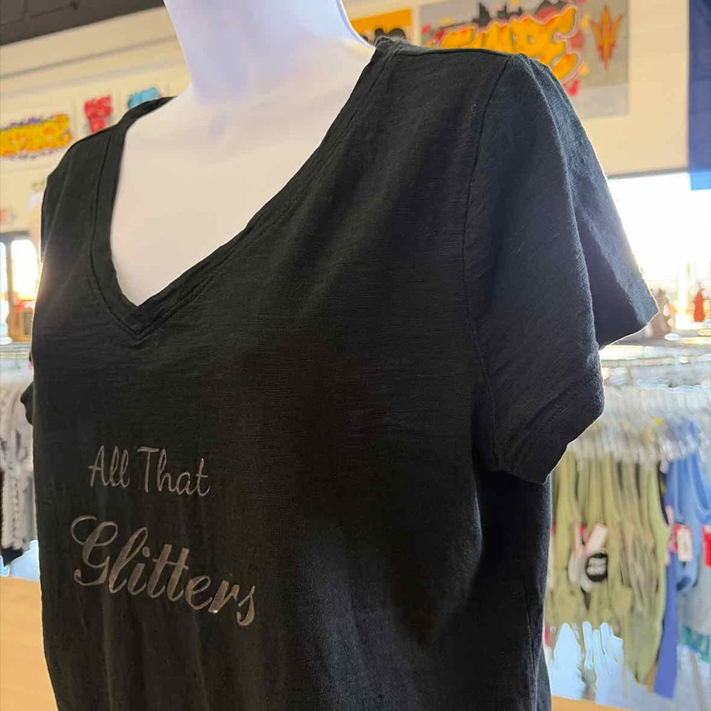 Soma Size L Black Preloved T-Shirt SS
