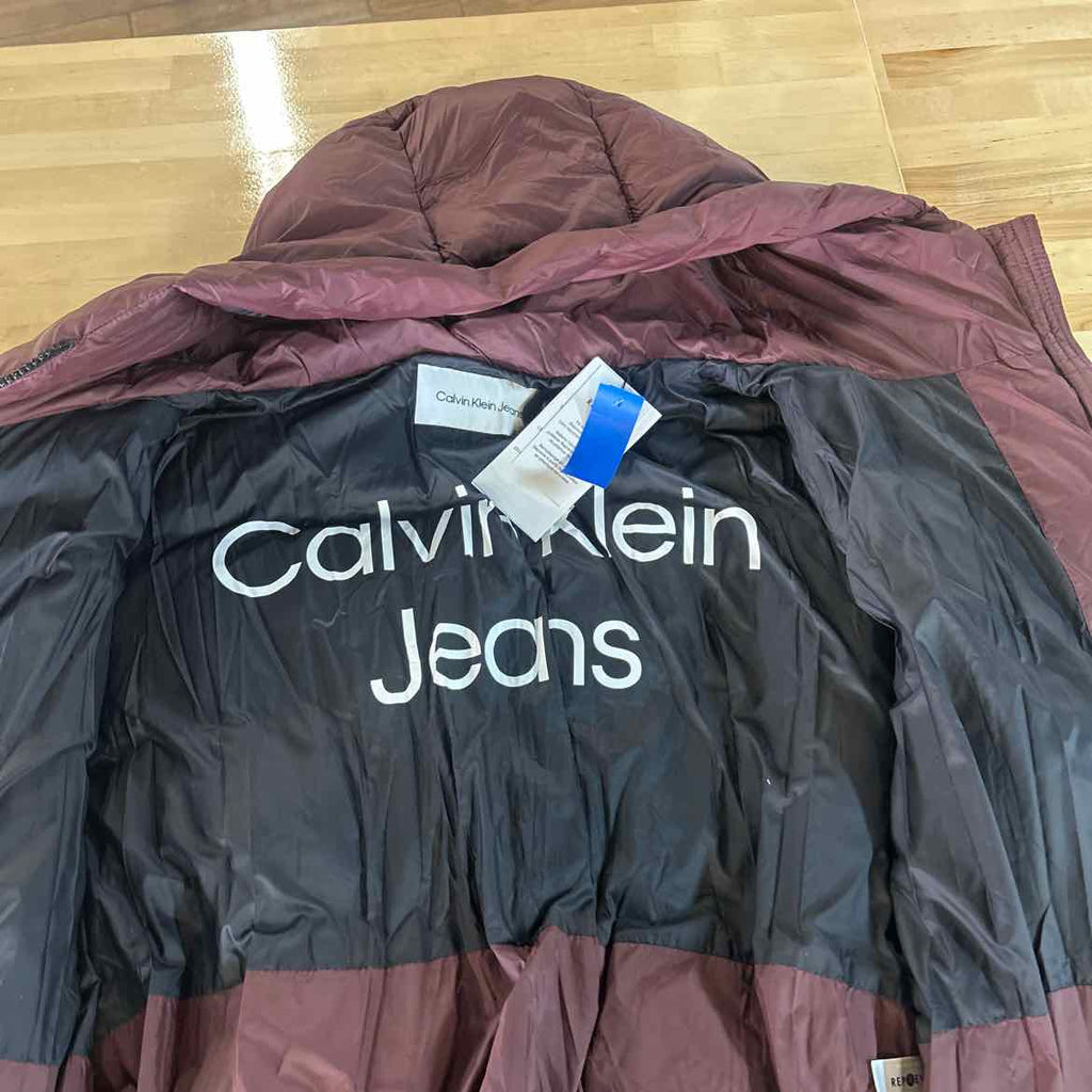 Calvin Klein Size M Burgundy New Jacket