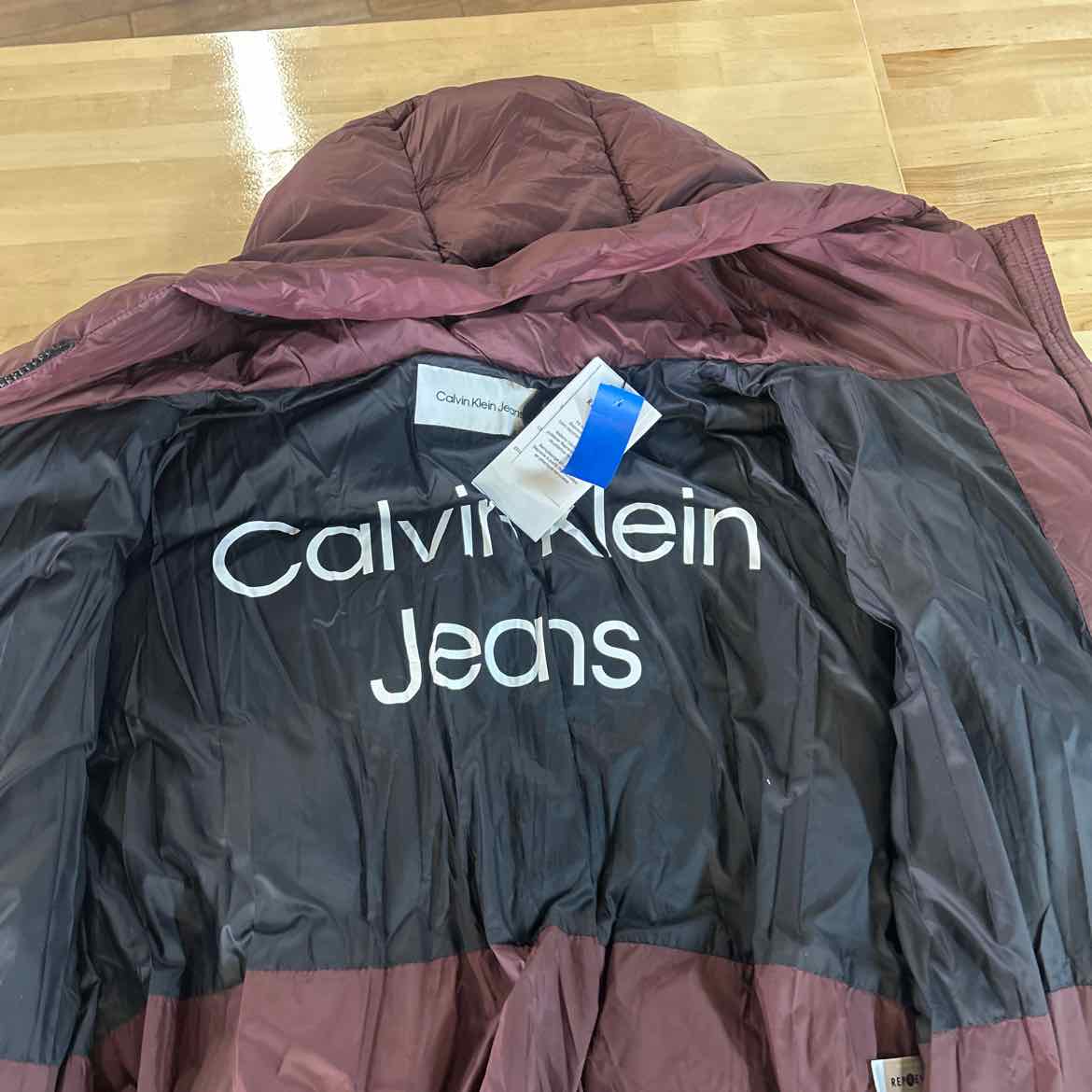 Calvin Klein Size M Burgundy New Jacket