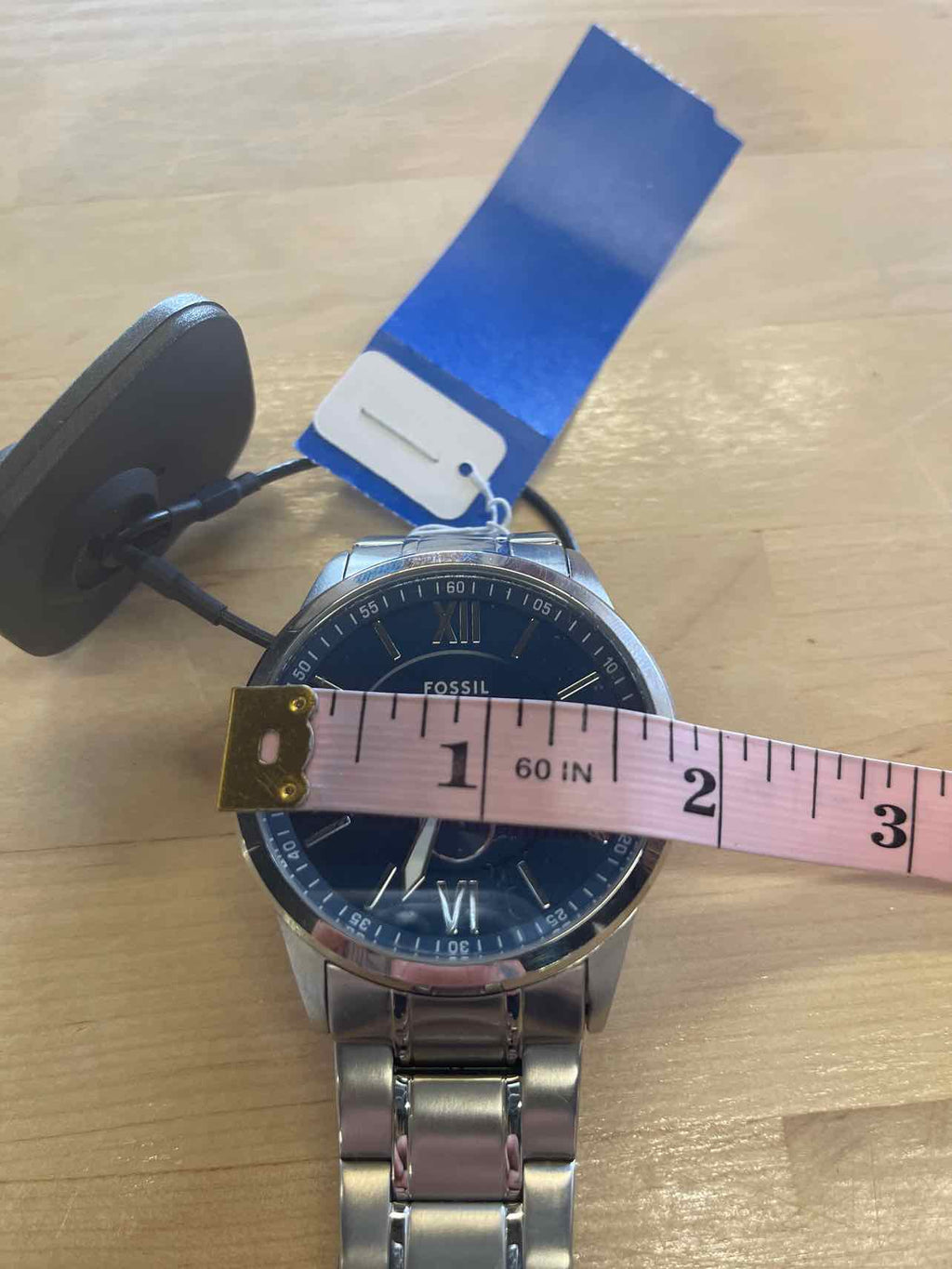 Fossil Silver & Blue watch - accessories - women's