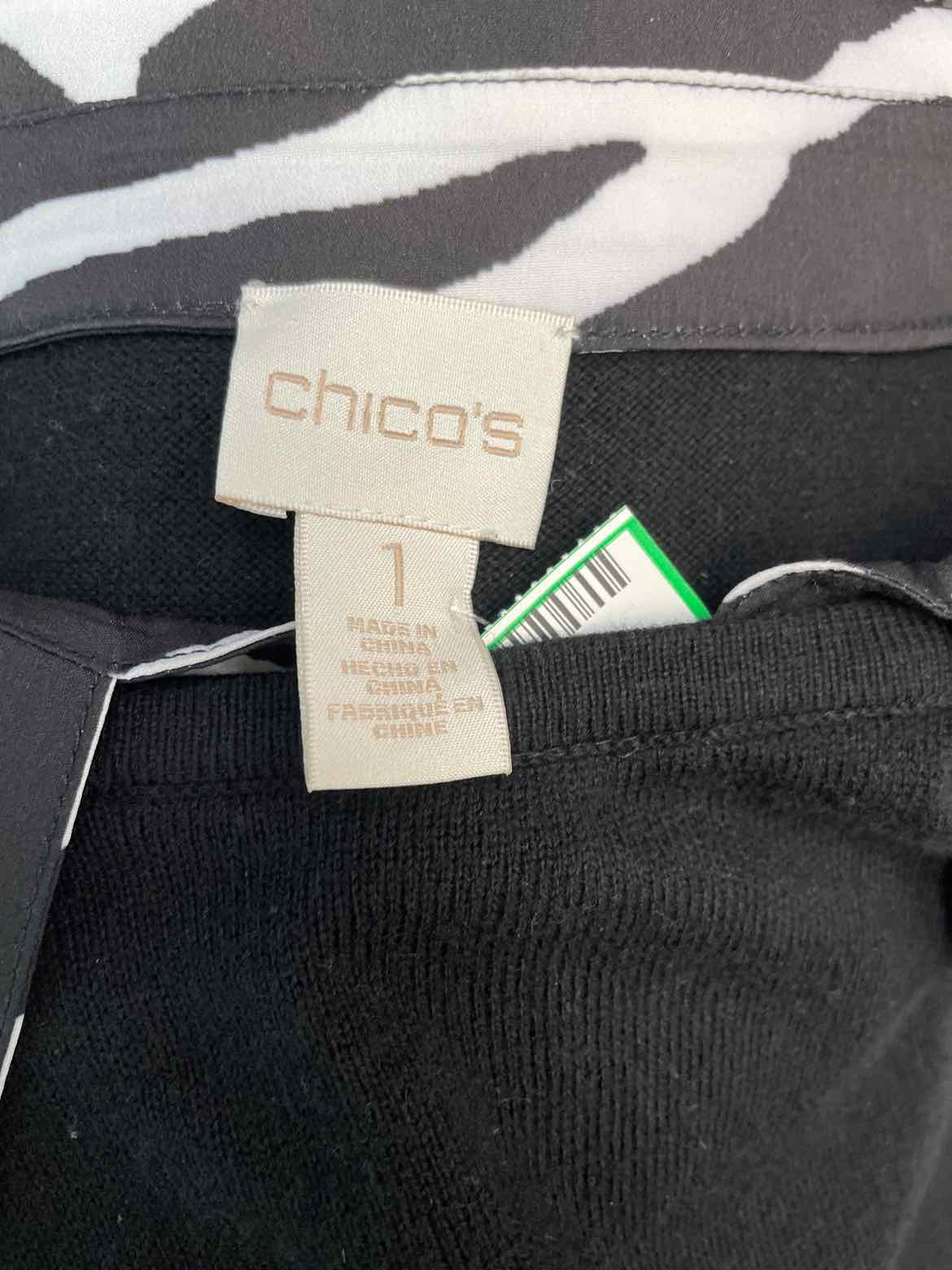 Chico's Size 1 Black Sweater
