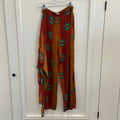 zara Size M Red/Orange Sheer Preloved Pants