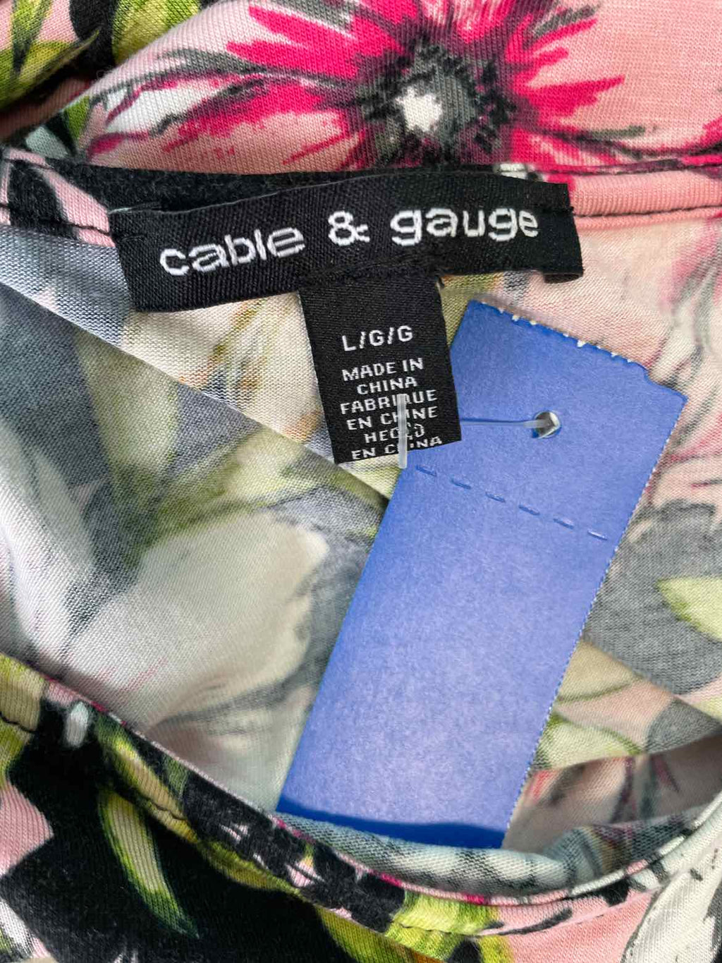 Cable & Gauge Size L pink, black, green Sleeveless
