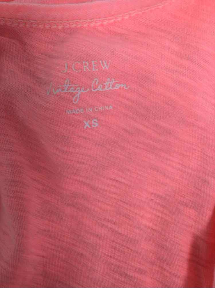 J Crew Size XS Neon Pink Tank