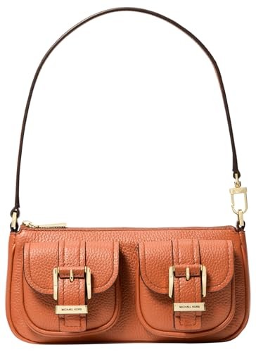 Michael Kors Orange Zoe Small Convertible Pouchette