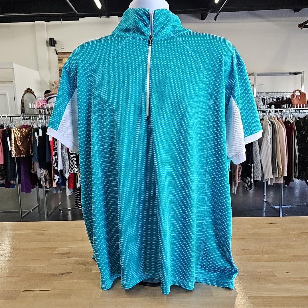 Lopez Size 3X Teal Polo