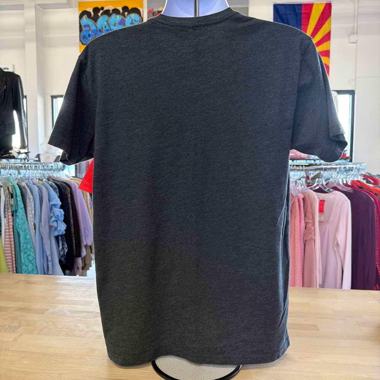 CurbSide Size L Gray Preloved MENS T-shirt