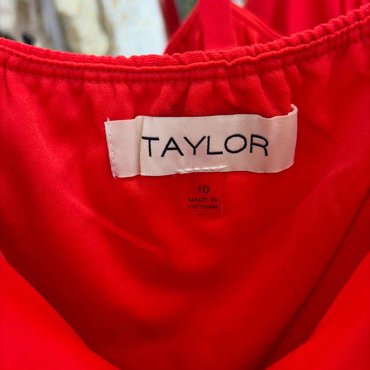 Taylor Size 10 Tomato Red New Dress