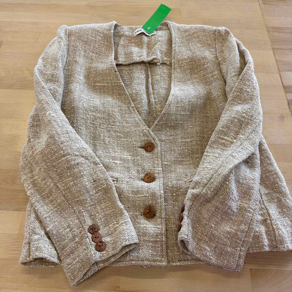 Jack Winter Size M Tan Knit Preloved Jacket
