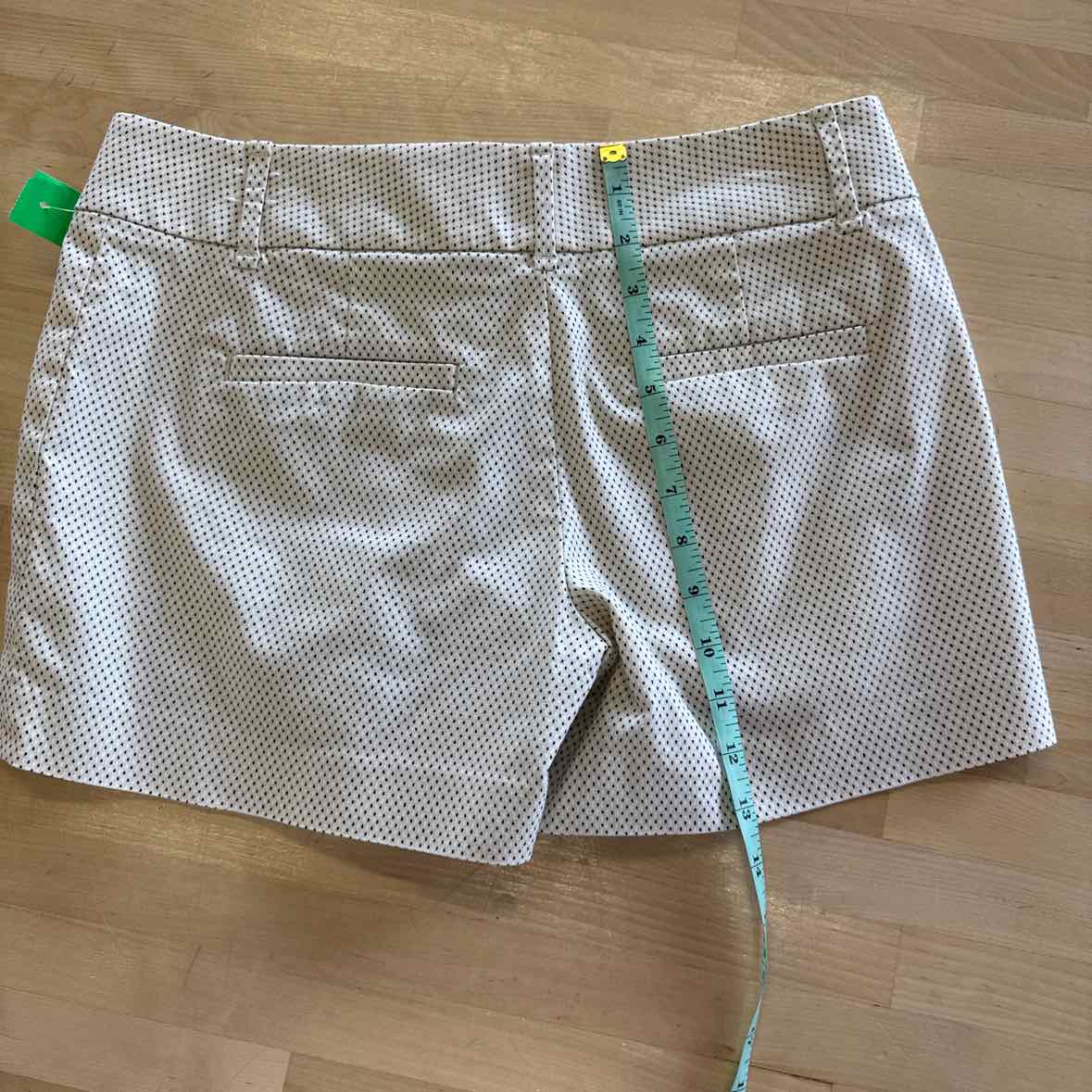 Loft Women Size 2 White Black Preloved Shorts