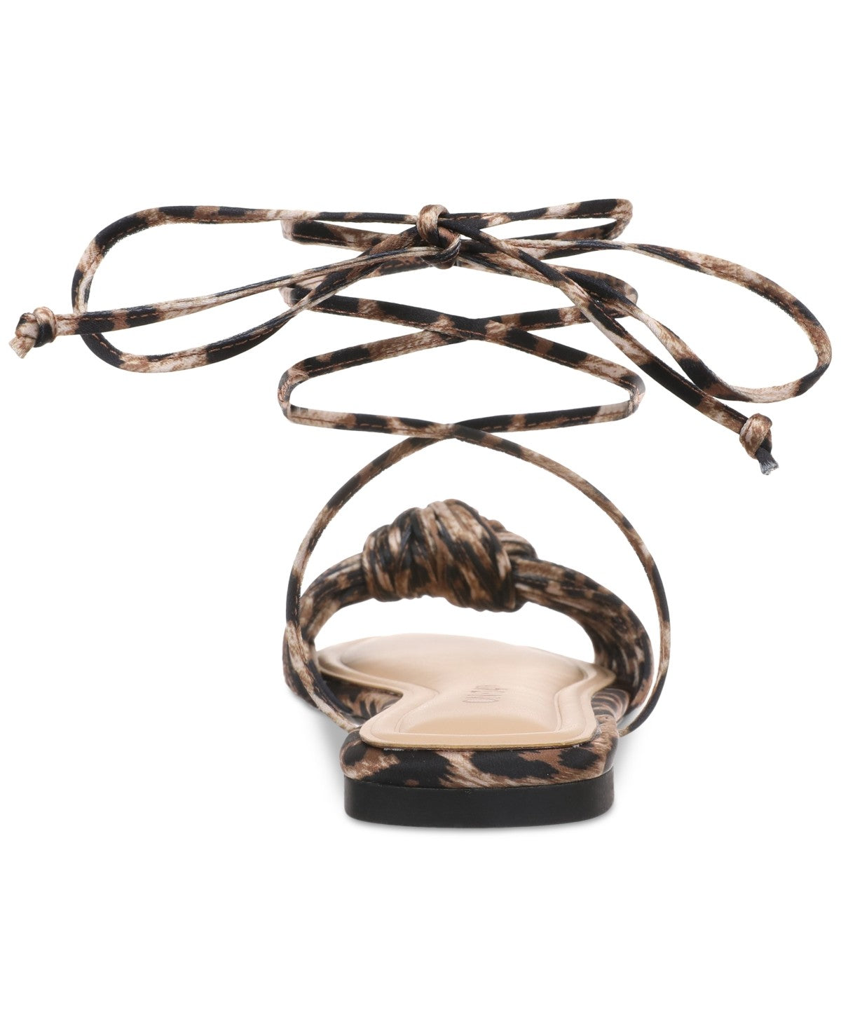 On 34th Size 7 On 34th Women's Jenniee Knot Flat Sandals - Leopard