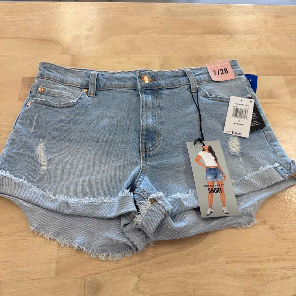 Celebrity pink Women Size 7 Blue New Shorts