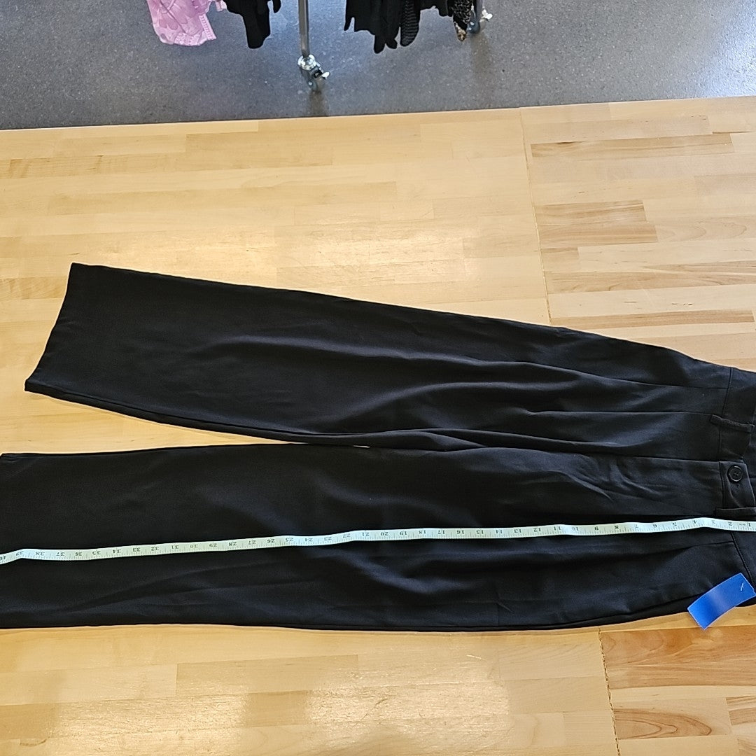 Dazy Size S Black Straight leg Pleated Front Pants