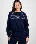 hippie rose Size XS Varsity Fleece Crewneck - Navy Social Club