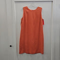 Ann Taylor Size 10 Orange Preloved Dress Top