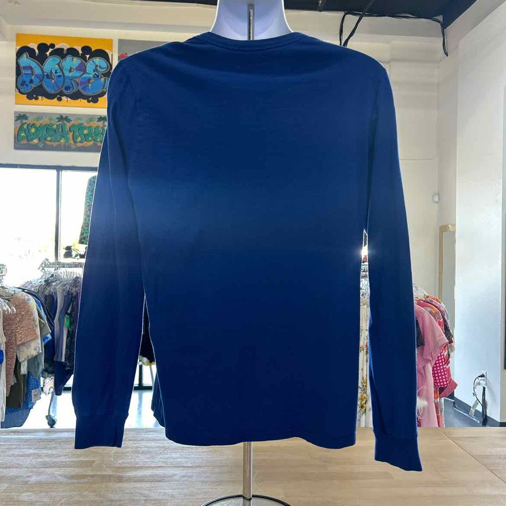 Nike Size M Blue Preloved MENS Long Sleeve Shirt