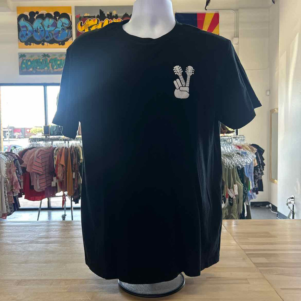 Gildan Size L Black Preloved MENS T-shirt