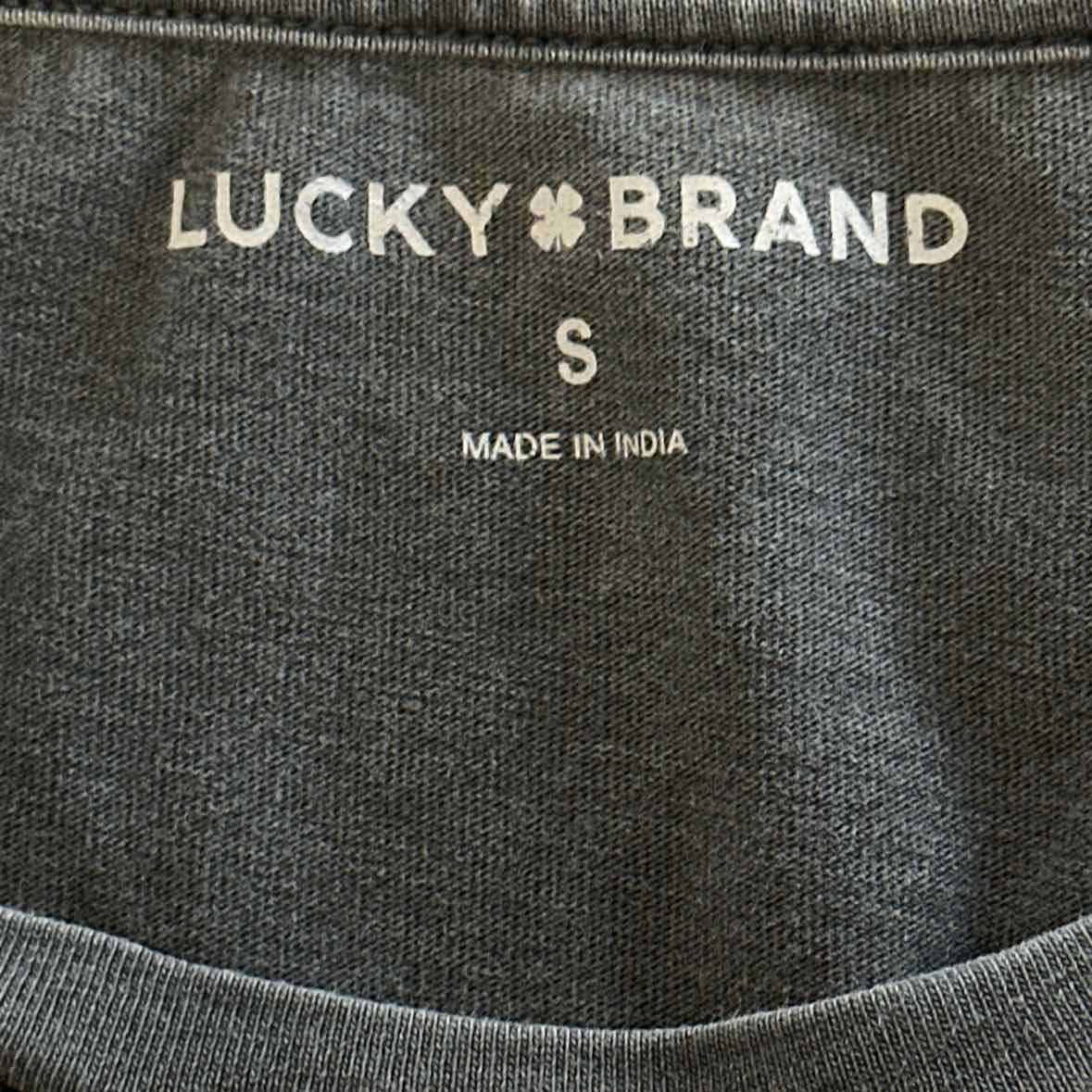 Lucky Brand Size S Gray T-shirt