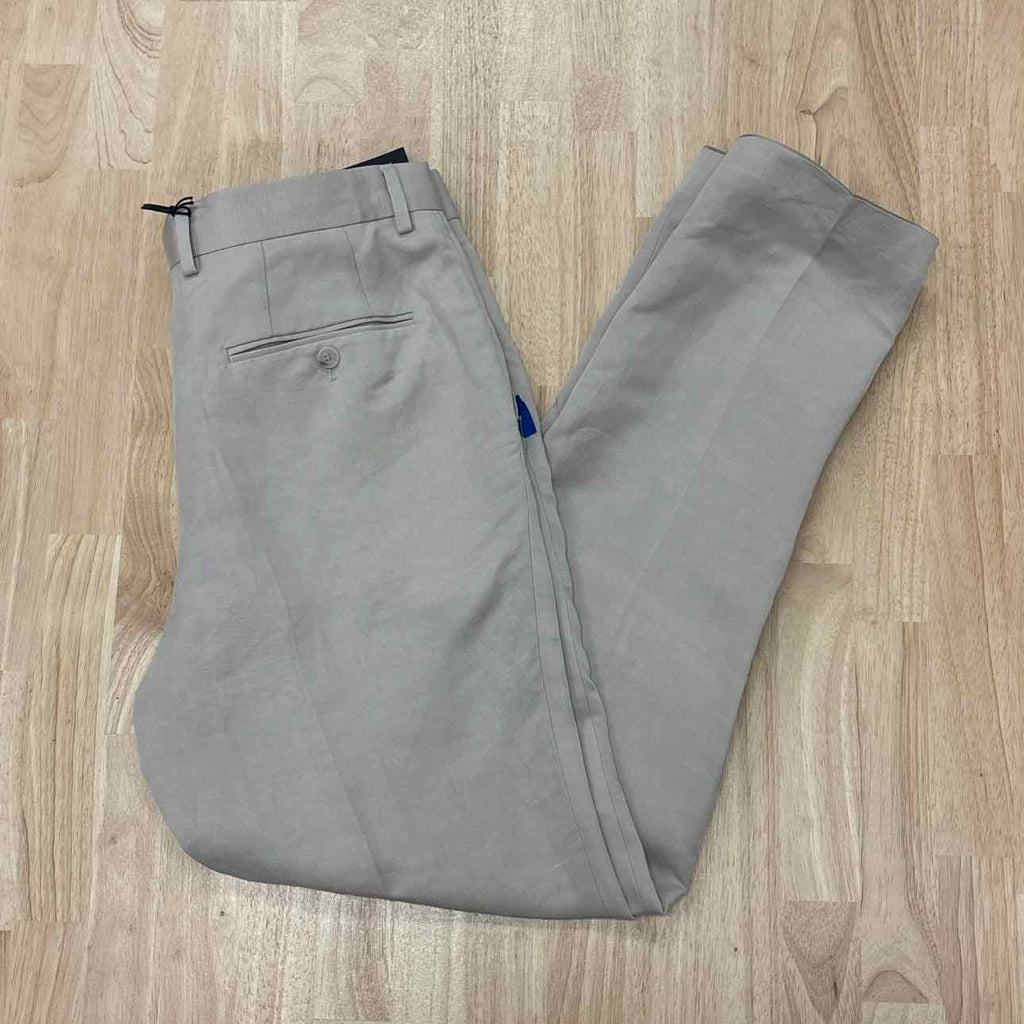 beckham Size 34 Slim-fit Pants with Micro Pattern
